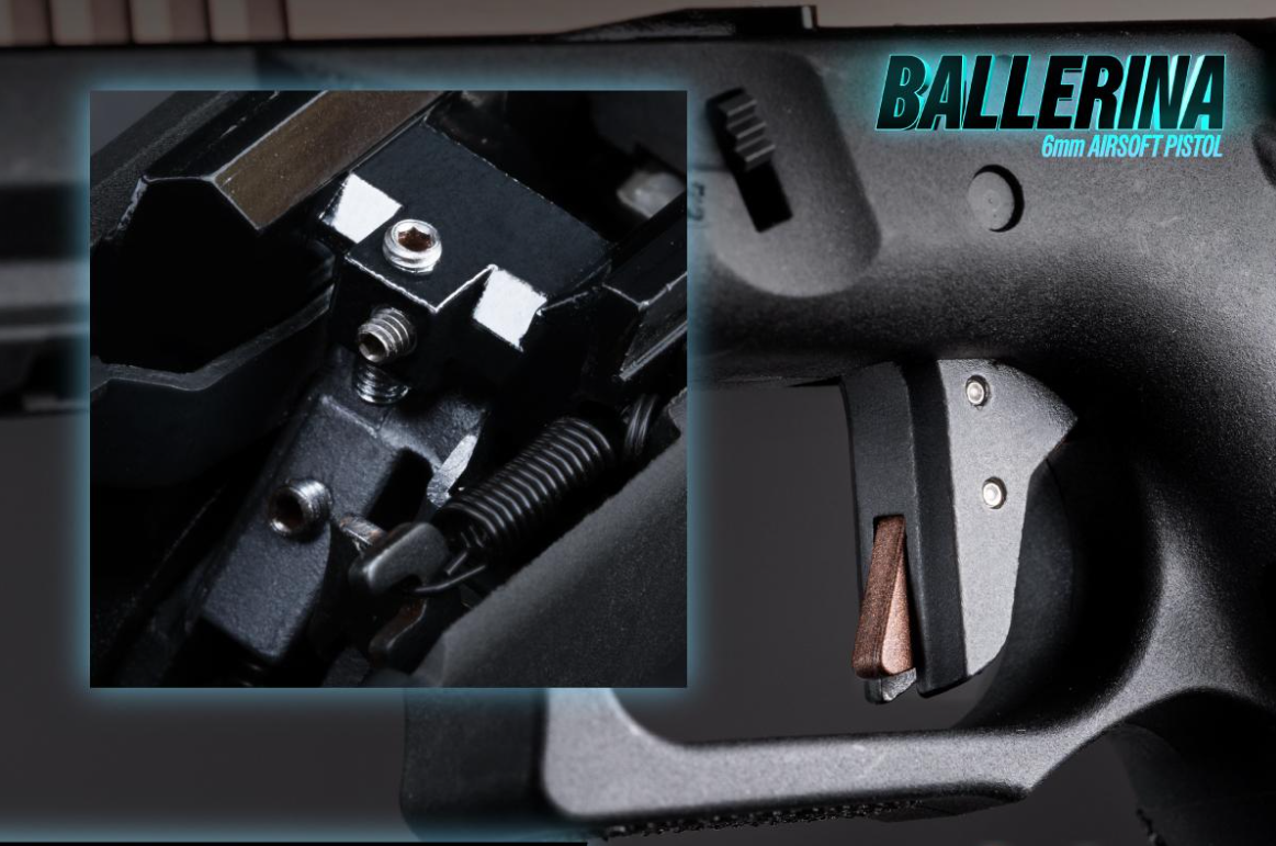 Ballerina RMR Coyote Bronze TTI Fully Licensed  GGB Airsoft Pistol by Army Armament