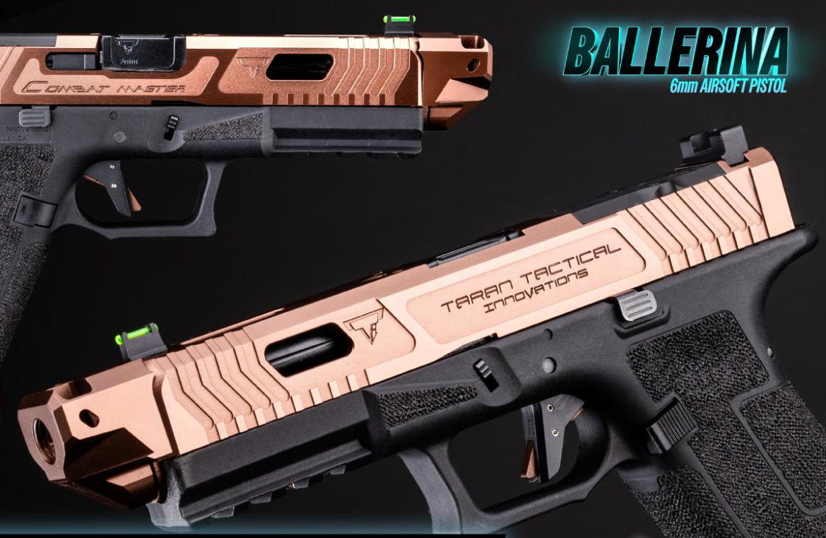 Ballerina RMR Coyote Bronze TTI Fully Licensed  GGB Airsoft Pistol by Army Armament
