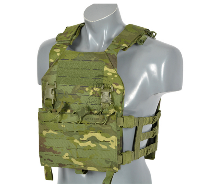 Buckle Up Assault Laser Cut Plate Carrier AR15 - M4 - AK Magazines Pouches  MT Multicam Tropic Version by 8Fields