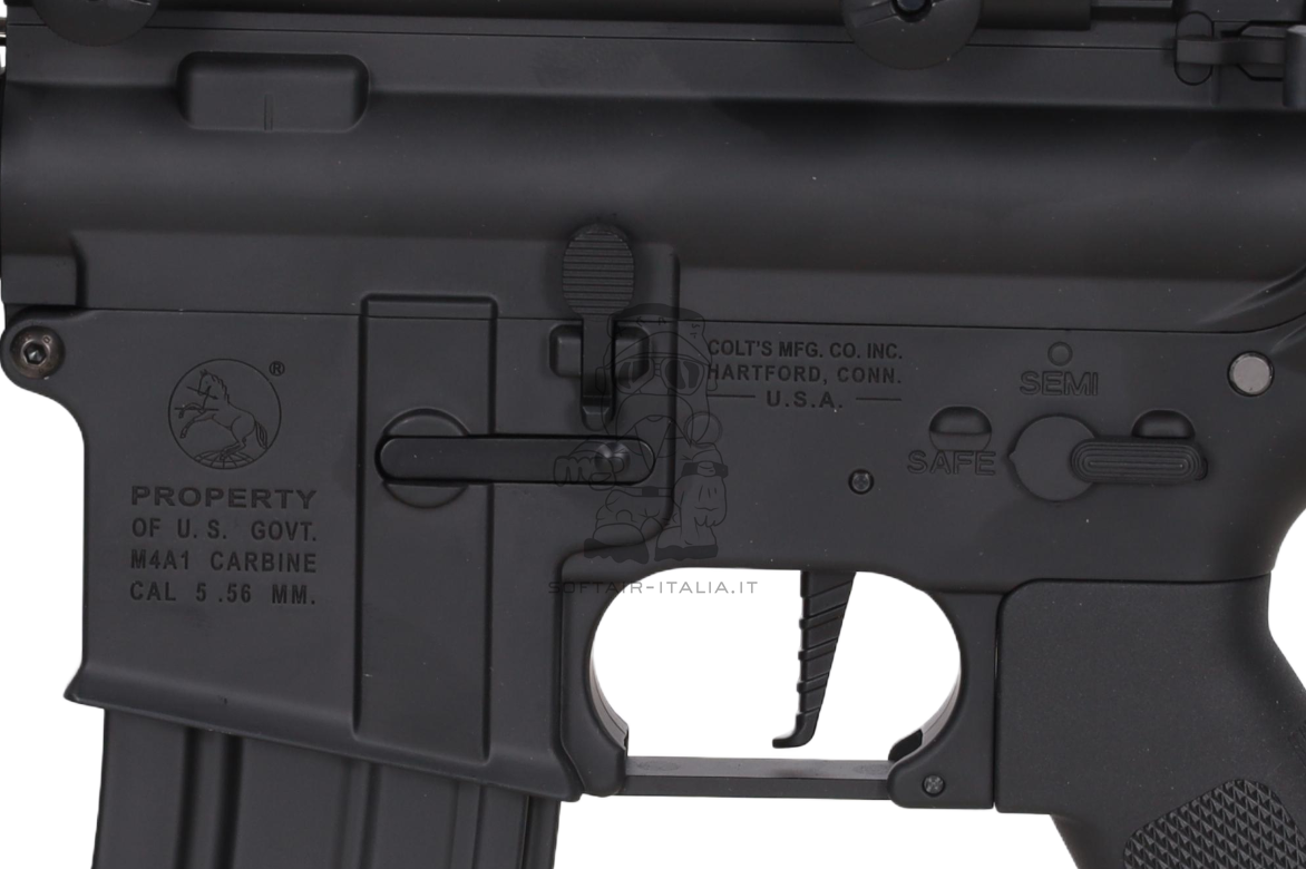 Colt M4A1 CQBR RIS - Crane Stock SA-E04 EDGE Gen.2 10.5nch Hal2 ETU AEG by Cybergun Specna Arms