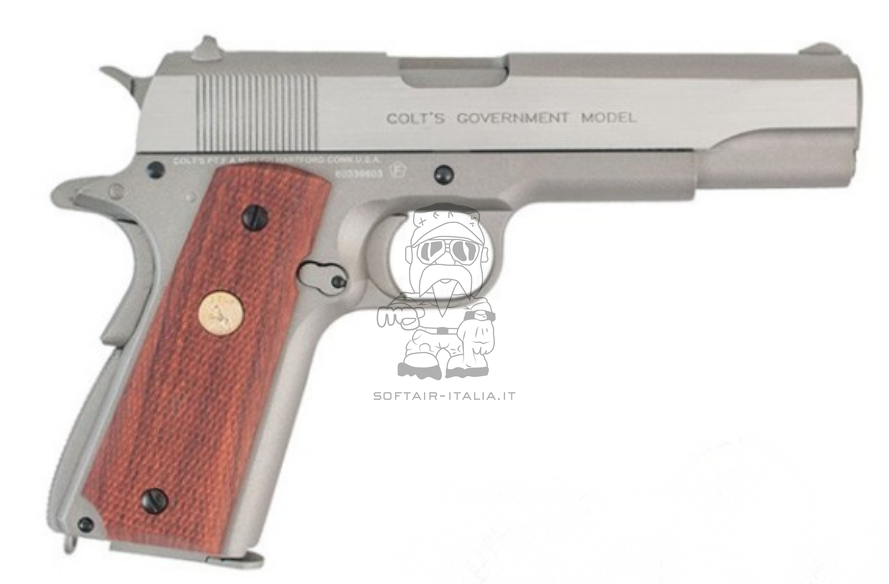 Colt MKIV Government 1911 Scritte e Loghi Originali Full Metal a Co2 by Cybergun > KWC