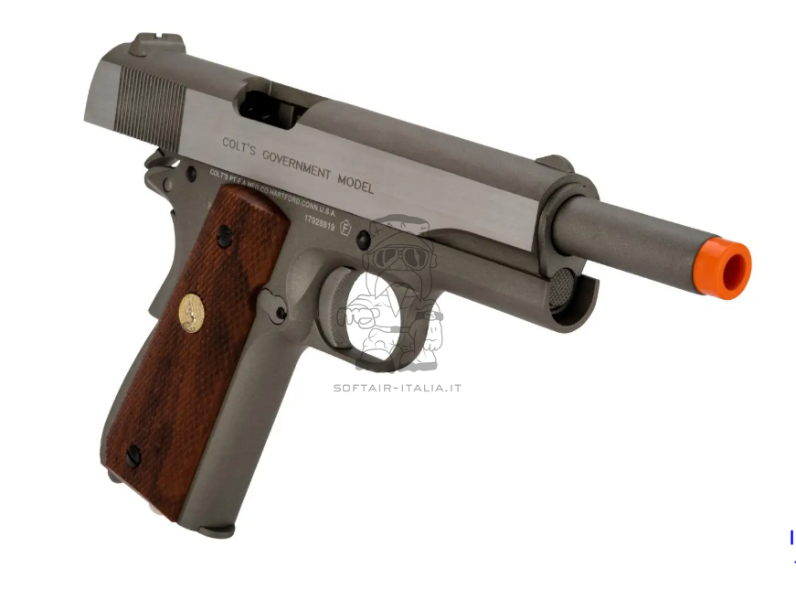 Colt MKIV Government 1911 Scritte e Loghi Originali Full Metal a Co2 by Cybergun > KWC