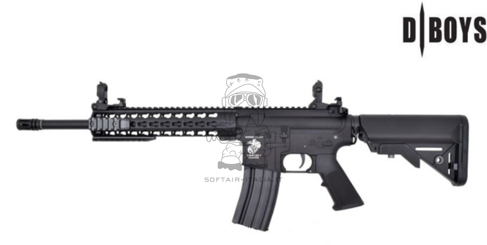 D-Boys M4 ETU KeyMod 10" Full Metal Marines Logo by D-Boys