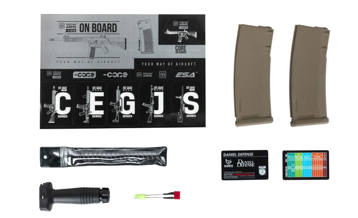 Daniel Defense® MK18 SA-C19 CORE™ Hal ETU GEN.2 Dual Tone & Chaos Bronze Hand Guard AEG by Specna Arms