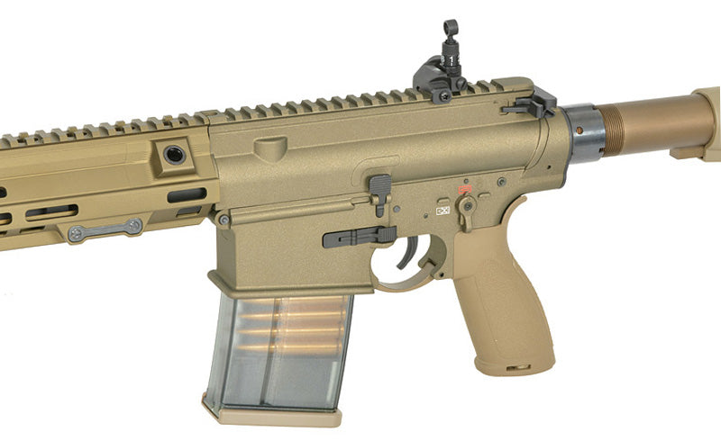 E&C M110A1 DMR Type EC203 Desert Semi Automatic Advanced Edition Upgraded Gearbox, Programmable ETU Sniper Rifle by E&C