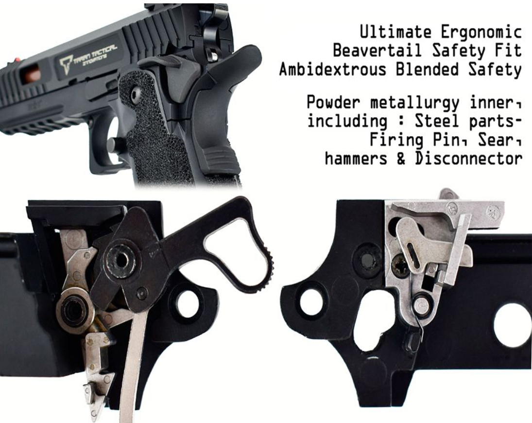 EMG Licensed Staccato 2011 TTI Taran Tactical Innovations GBB Gas Blow Back Pistol by Army Armament
