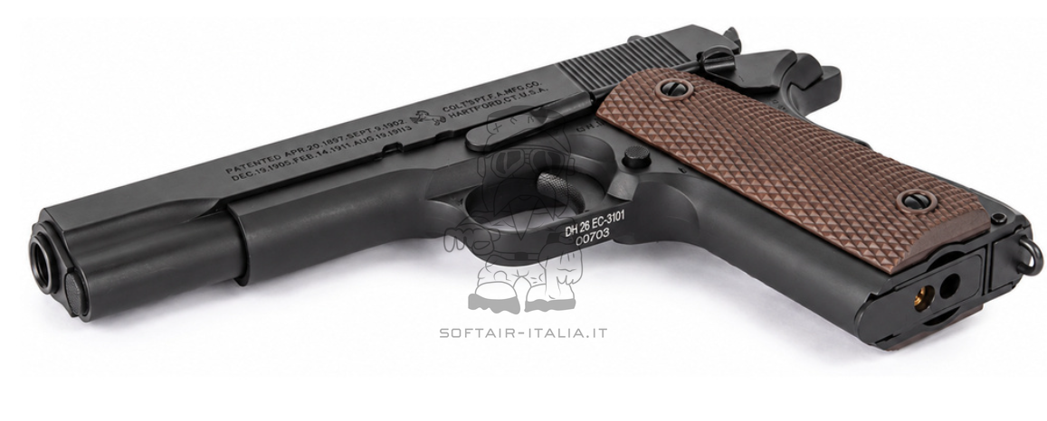 E&C 1911 Colt Licensed EC-3101 Full Metal GBB Airsoft Pistol by E&C
