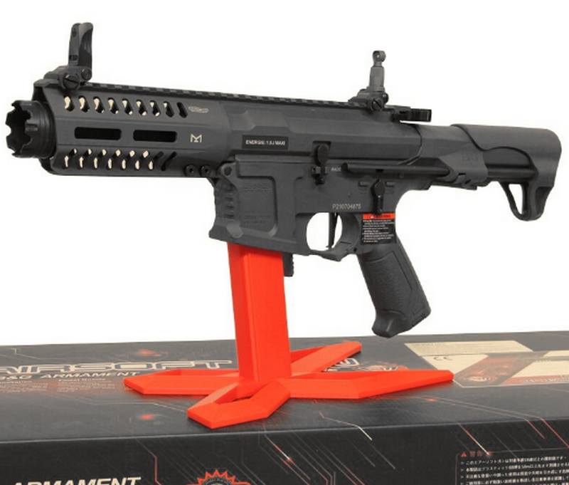 Espositore Stand Supporto Red Rosso AEG e Reali 9mm. by softair-italia.it