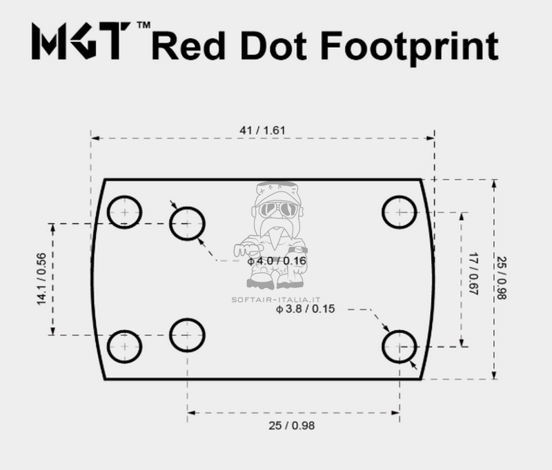 FRENZY-S 1×17×20 MRT Aspheric Lens EDC Red Dot by Vector Optics