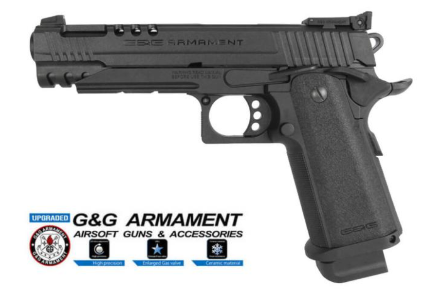 G&G GPM1911CP GBB Gas Blow Back Pistol GAS-GPM-19C-BBB-ECM by G&G