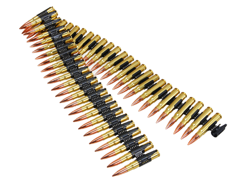 MG42 Cal. 7,92 x 57mm Dummy 50pcs Bullet Chain Cartuccera Inerte da 50 Cartucce Cal.7.92 by G&G