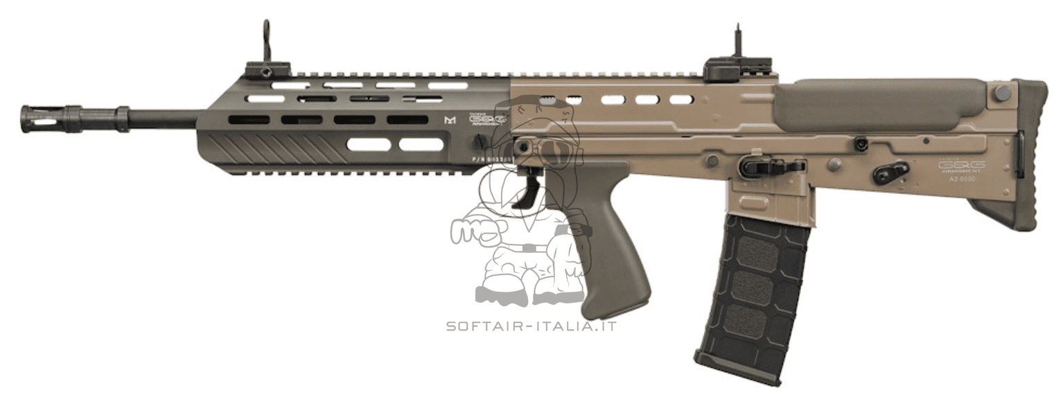 G&G L85 A3 M-LOK Aluminum Handguard & Metal Receivers ETU - Mosfet 3 Burst Dual Color AEG by G&G