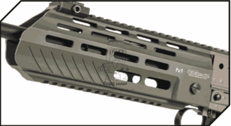 G&G L85 A3 M-LOK Aluminum Handguard & Metal Receivers ETU - Mosfet 3 Burst Dual Color AEG by G&G