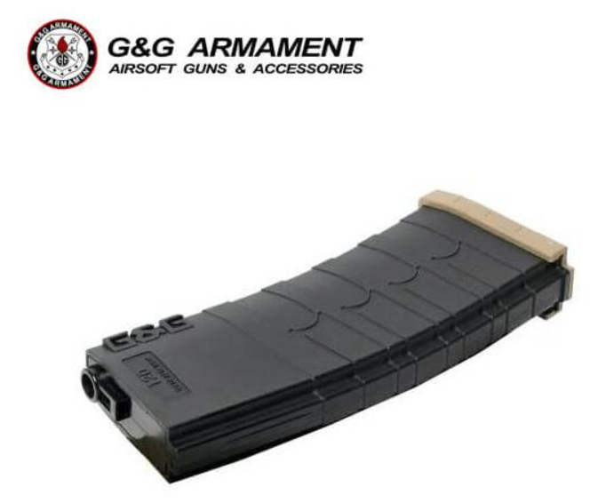 G&G M4 - M16 120bb Mid Cap Polymer Magazine Caricatore Tan Base by G&G