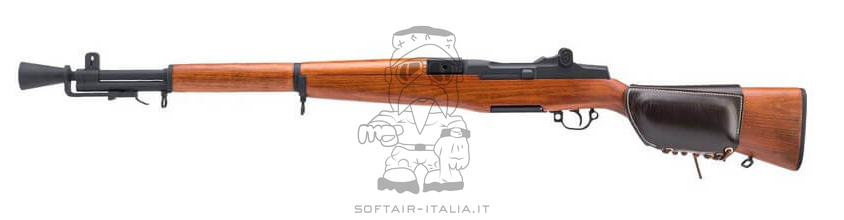 Garand M1D Sniper Steel M2 Flash Hider Full Wood & Metal AEG by A&K