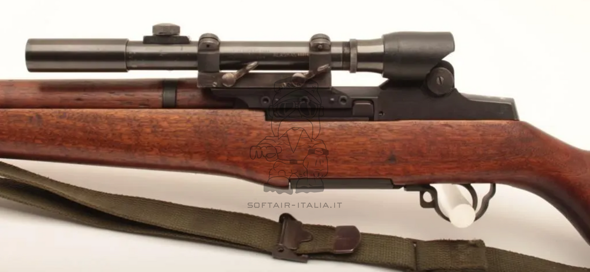 Garand M1D Sniper Steel M2 Flash Hider Full Wood & Metal AEG by A&K