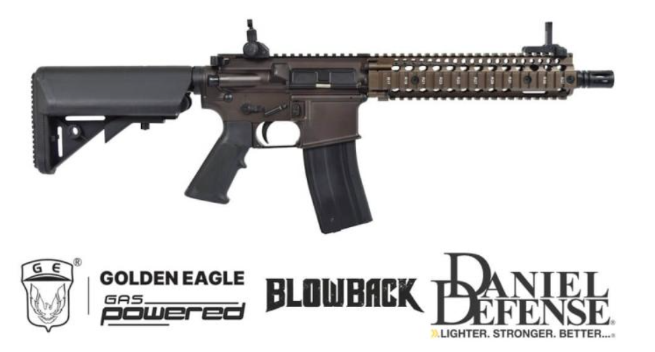 Golden Eagle MK18 Daniel Defense GBBR Bronze - Black Dual Tone by Golden Eagle