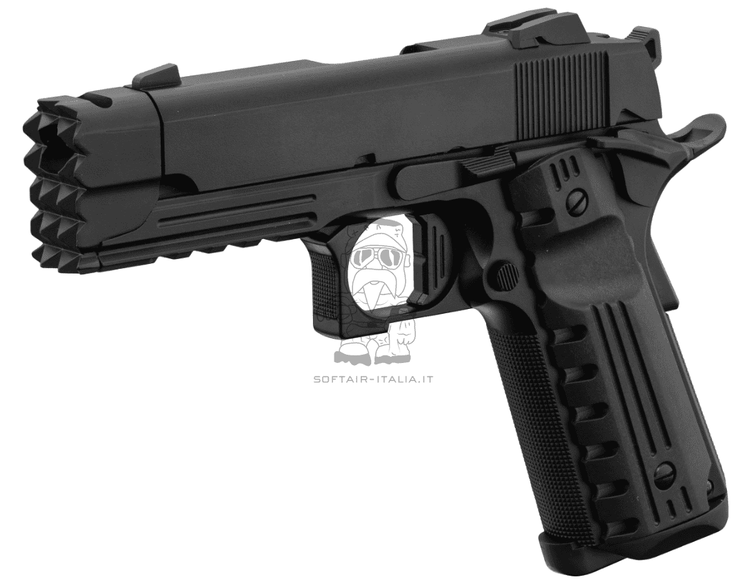 Golden Eagle Strike Face Type 1911 Tactical Metal Slide GBB Gas Blow Back Airsoft Pistol by Golden Eagle