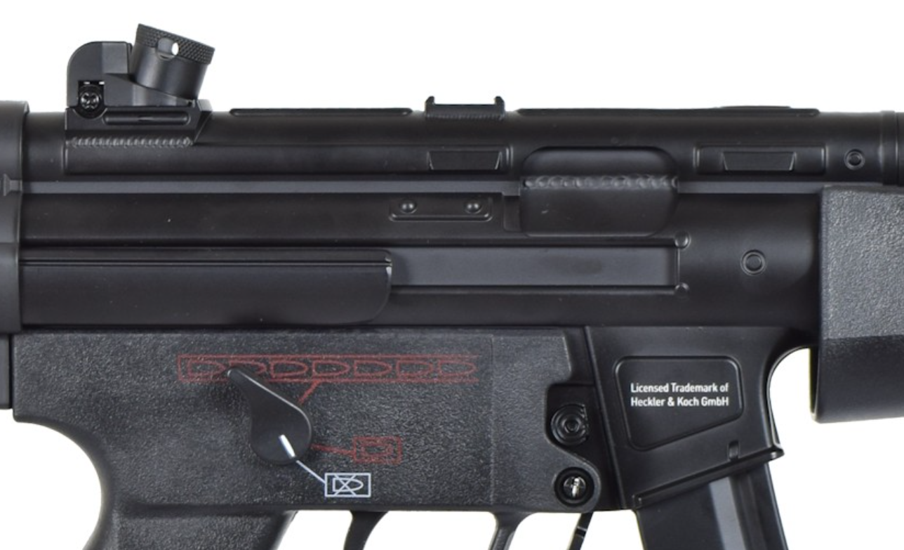 HK Heckler&Koch MP5-J Scritte e Loghi Originale H&K AEG by Cyma Standard