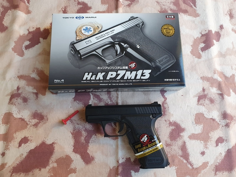 H&K HK P7 M13 9mm x 19 Spring Airsoft Pistol by Tokyo Marui
