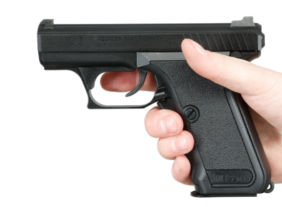 H&K HK P7 M13 9mm x 19 Full Metal GBB Gas BlowBack Airsoft Pistol by Umarex
