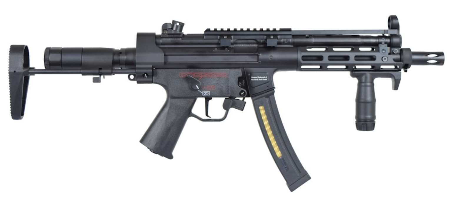 H&K MP5 Metal M Lok Hanguard Integrated Mosfet Li-Po Ready SMG AEG by Cyma Platinum > Umarex
