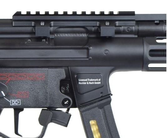 H&K MP5 Metal M Lok Hanguard Integrated Mosfet Li-Po Ready SMG AEG by Cyma Platinum > Umarex
