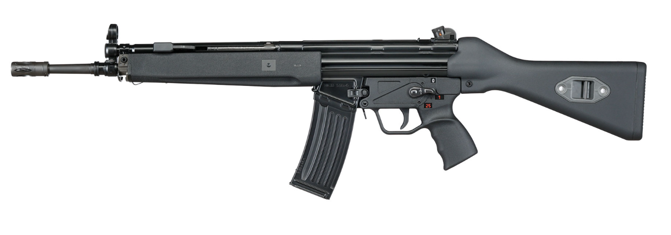 Heckler & Koch HK33 Steel Body 5,56 x 45mm NPAS Noise Pump Assist System GBBR Airsoft Rifle by VFC > Umarex