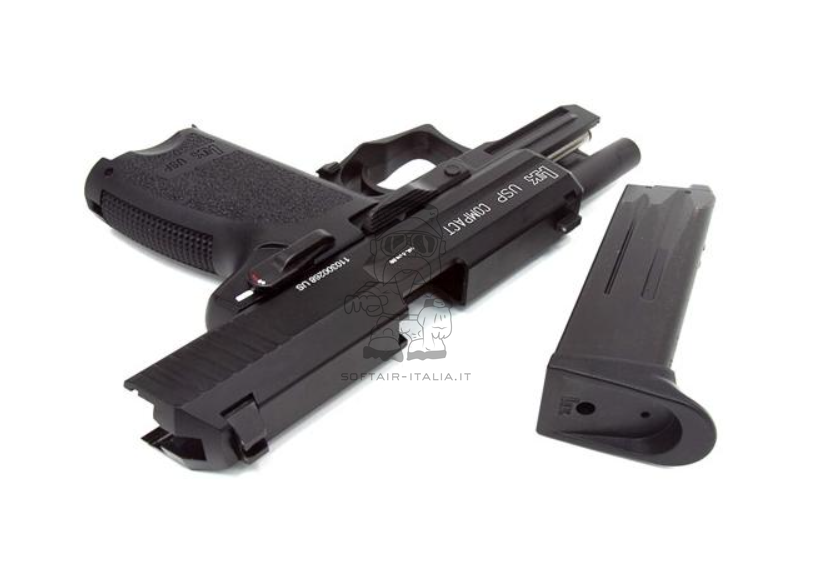 Heckler & Koch HK USP Compact 9mmx19 Metal Slide GBB Airsoft Pistol by KWA - Umarex
