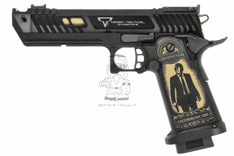 John Wicks PIT Viper CERAKOTE "Excommunicado Continental 9mm" Custom JW4 TTI Officially Licensed Replica by softair-italia.it