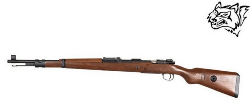 K98 KAR98K 98K Mauser Karabiner Full Metal Abs Wood type Stock Spring Bolt Action by Snow Wolf