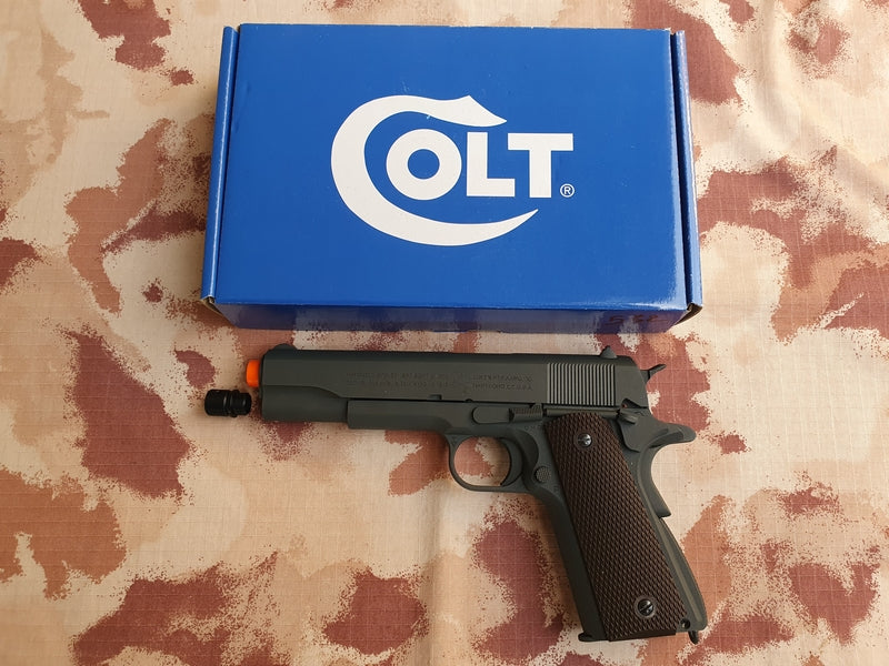 Colt M1911A1 .45 Anniversary Co2 Full Metal Scritte e Loghi Originali Colt by Kwc per Cybergun