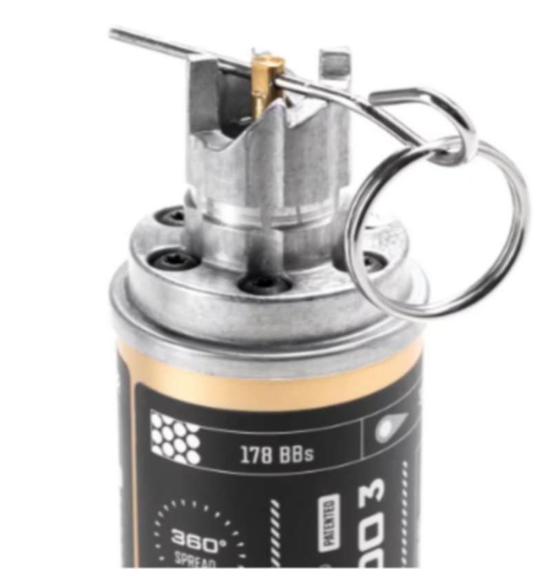 Krytac Tornado 3 Timer Frag Gas Airsoft Grenade 178bb by Krytac