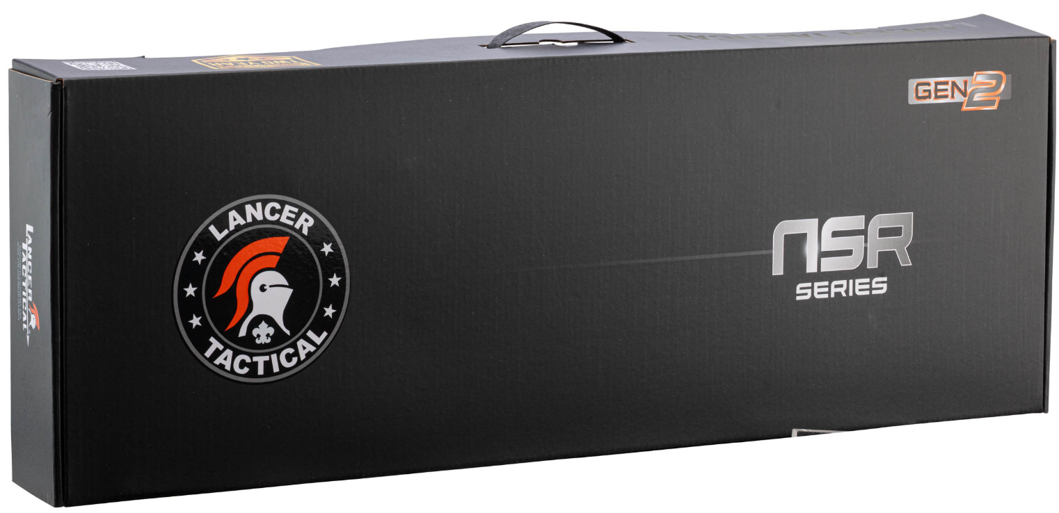 Lancer Tactical LT-32 Hellion 7" NSR BS Black/Silver Inserts AEG w. Battery & Charger by Lancer Tactical