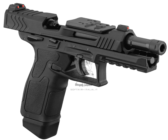 Lancer Tactical LTX Competition RMR Ready Metal Slide GBB Gas Blow Back Full Auto Airsoft Pistol by Lancer Tactical