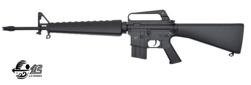 M16A1 Vietnam Style EFCS Electronic Fire Control System AEG Prong Flash Hider by Jing Gong