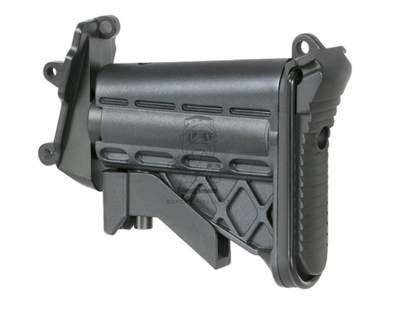 M249 Retractable Stock w. Aluminum Stock Pipe M249 Calcio Retrattile con Tubo Calcio in Alluminio by A&K