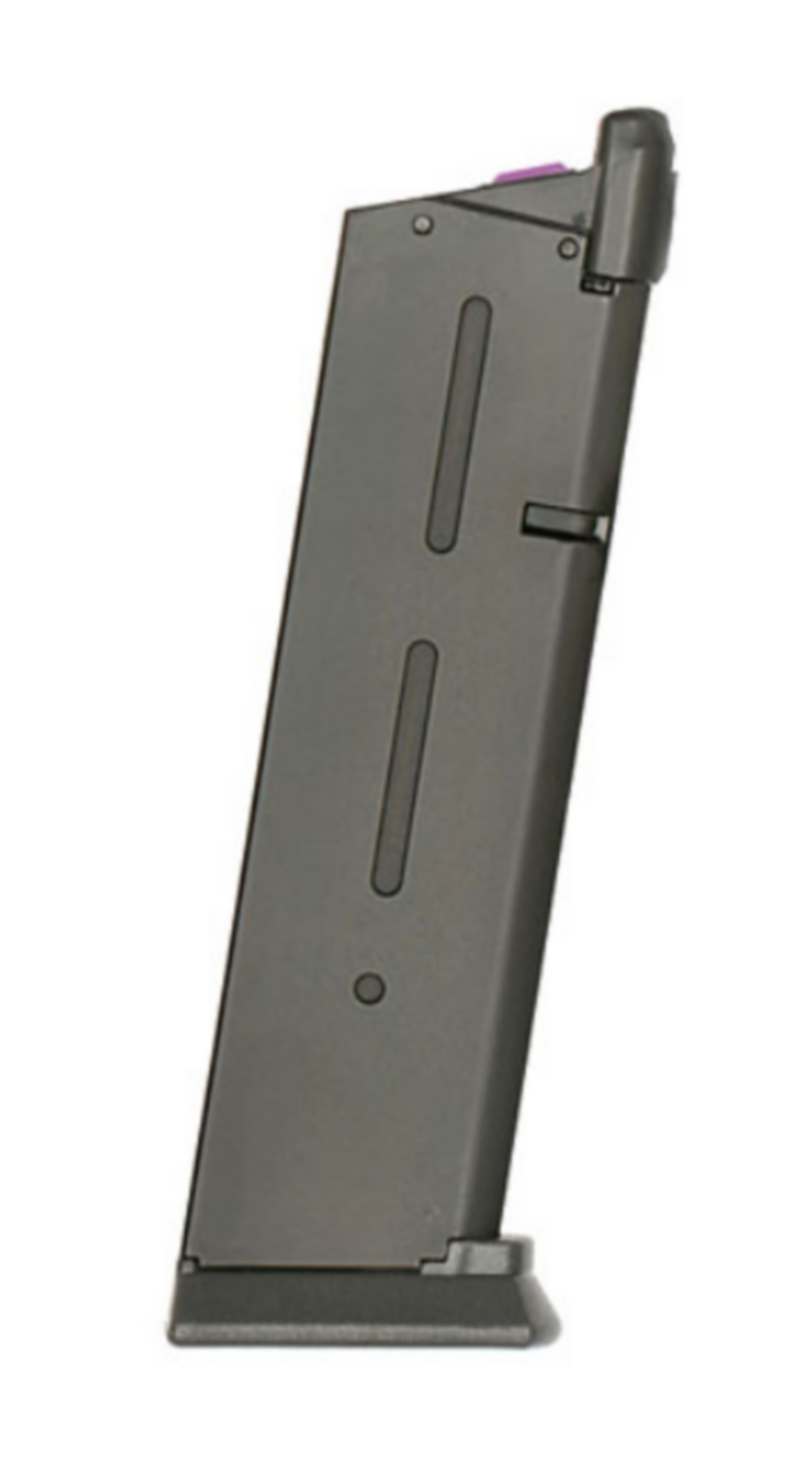 M45A1 Colt Licensed Full Metal GBB Gas Blow Back Airsoft Pistol Scritte e Loghi Originali 25bb Gas Magazine by 8mm Pro Shop -  Army Armament