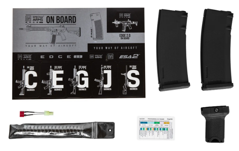 M4 Shorty Carbine AEG Mosfet SA-E12-LH EDGE 2.0 Light Ops Stock Chaos Grey Version by Specna Arms