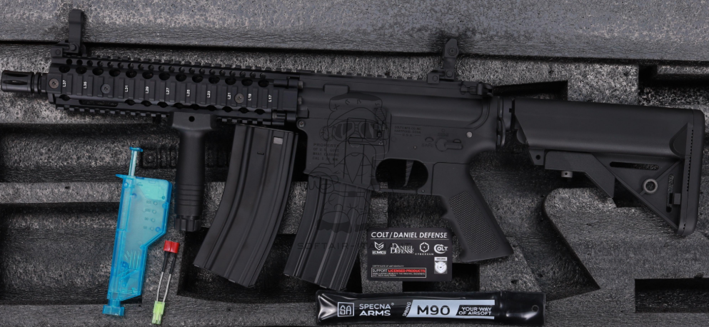 MK18 10.5" Colt & Daniel Defense Licensed SA-E19 EDGE Gen.2 HAL²™ Chaos Bronze AEG by Specna Arms