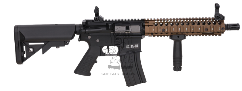MK18 10.5" Colt & Daniel Defense Licensed SA-E19 EDGE Gen.2 HAL²™ Chaos Bronze AEG by Specna Arms