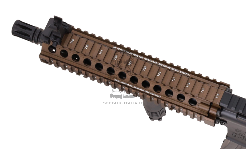 MK18 10.5" Colt & Daniel Defense Licensed SA-E19 EDGE Gen.2 HAL²™ Chaos Bronze AEG by Specna Arms