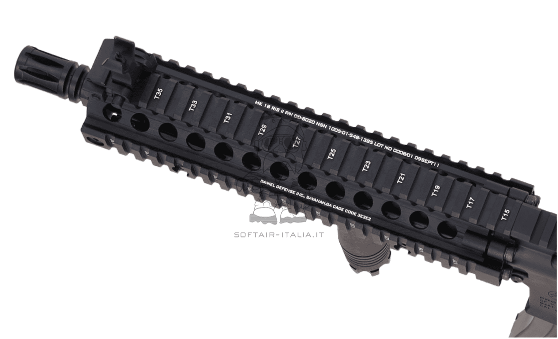 MK18 Daniel Defense Colt Licensed BLDC™ Brushless Direct Current Gate™ ASTER II Bluetooth® ETU Module SA-P19 EDGE 10,5 HAL²™ DarkMatter™ High Speedmotor 27-35K by EMG > Cybergun
