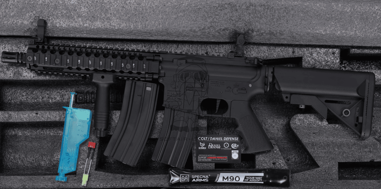 MK18 Daniel Defense Colt Licensed SA-E19 EDGE 10,5 inch HAL²™ Bluetooth® Low Energy Widget AEG by EMG Cybergun 0