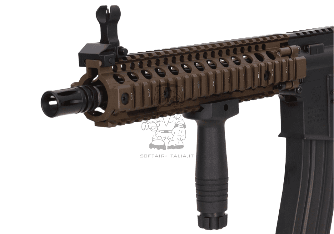 MK18 Daniel Defense Colt Licensed SA-E19 EDGE 10,5" HAL²™ Bluetooth® Low Energy Widget Chaos Bronze Dual Color AEG by EMG Cybergun