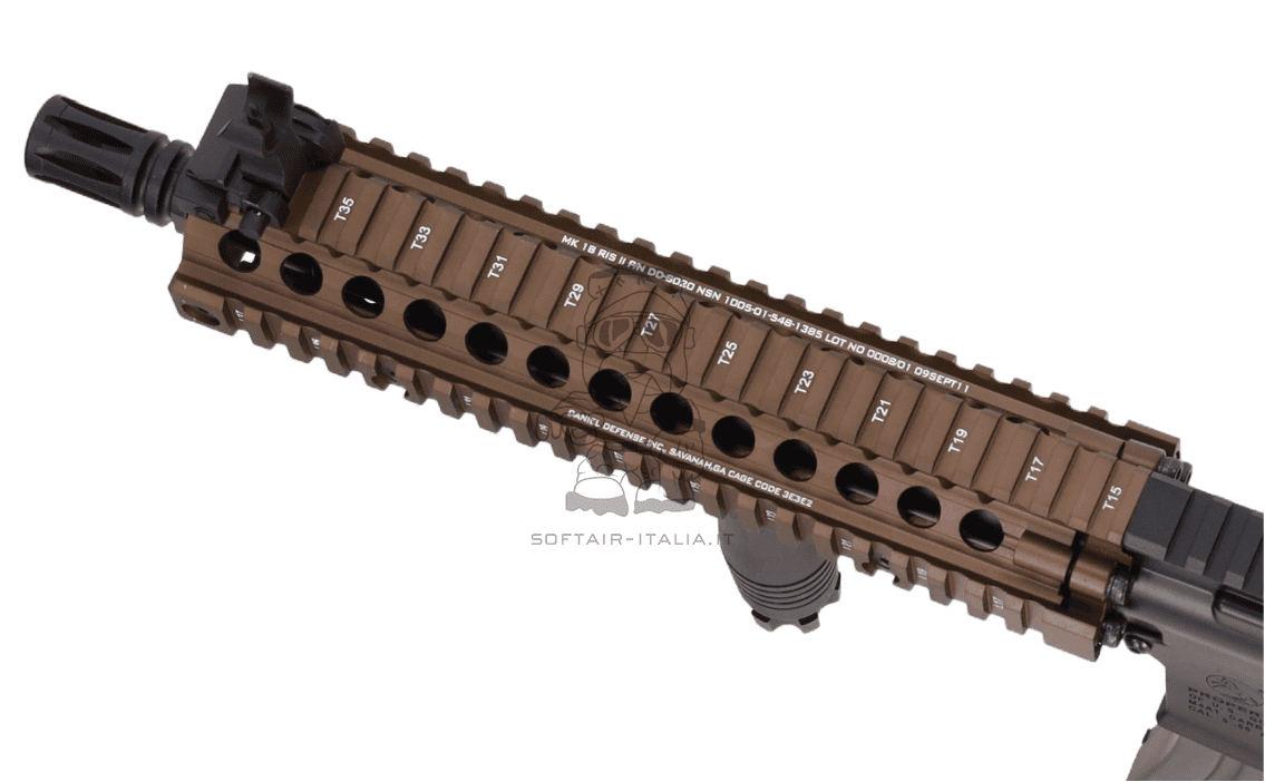 MK18 Daniel Defense Colt Licensed SA-E19 EDGE 10,5" HAL²™ Bluetooth® Low Energy Widget Chaos Bronze Dual Color AEG by EMG Cybergun