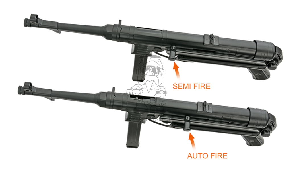 MP40 Oxidized Ancient Full Steel & Metal Bakelite Brown 1 Joule V3 AEG by AGM