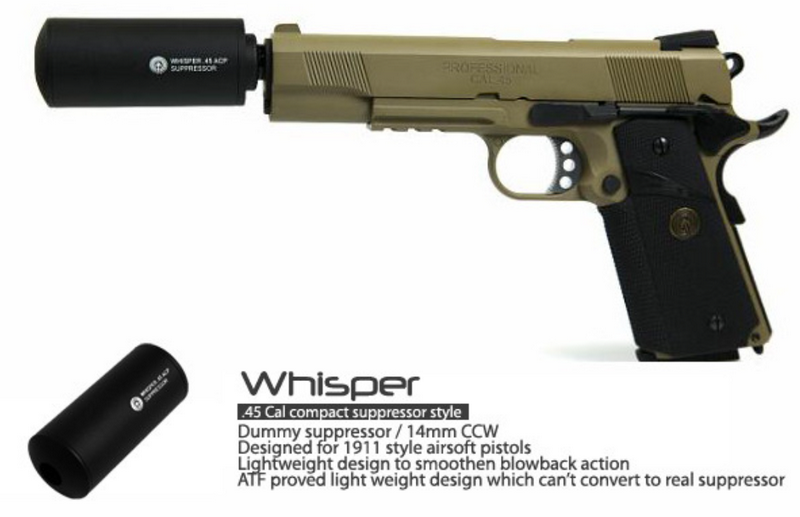 MadBull Whisper .45 ACP Compact Suppressor Style by MadBull