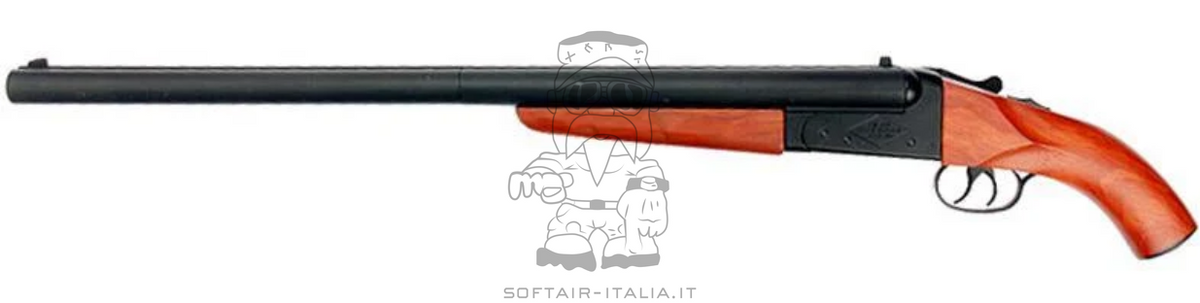 Mad Max Long Sawed Off Long Barrel Gas Shotgun Full Wood & Metal by HWASAN