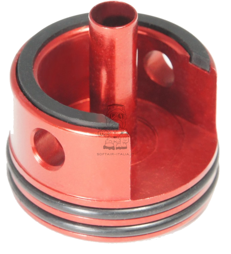 Maxx Model CNC Aluminum Double Air Seal & Damper AEG Cylinder Head  V2-V3 Testa Cilindro by Maxx Model